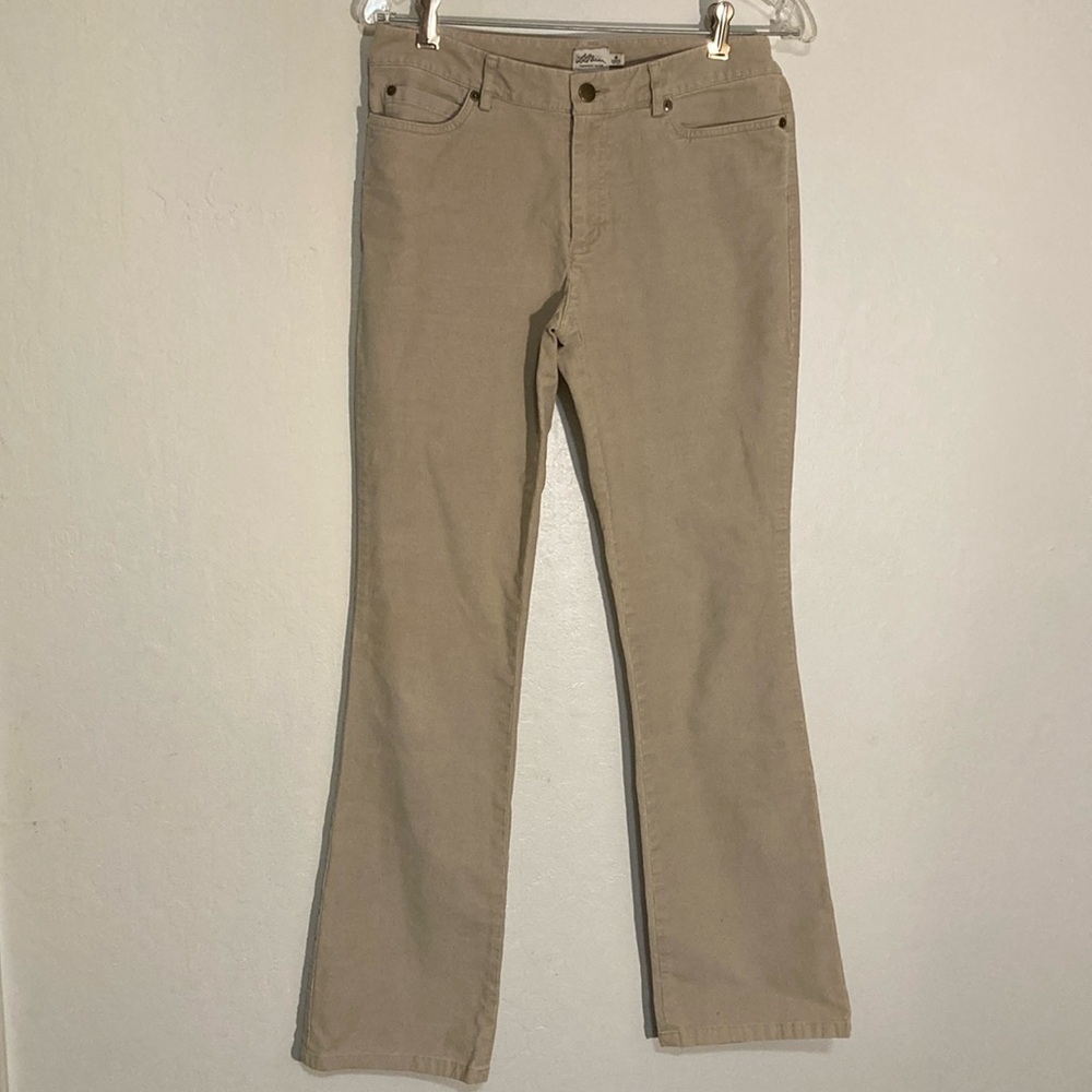 LLBean corduroy pants NWOT size 4